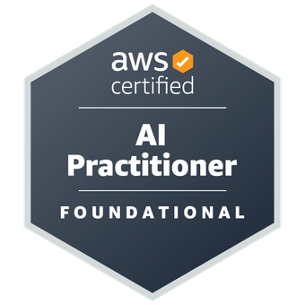 AWS AI Certified AI Practitioner badge