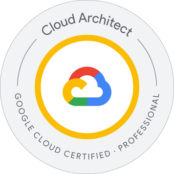 Google Cloud Certified Professional Cloud Architect badge